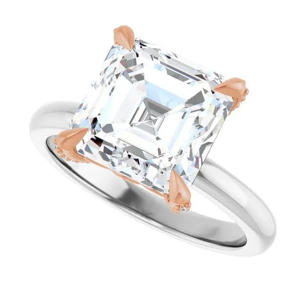 Claw-Prong Accented Engagement Ring Image 5 Futer Bros Jewelers York, PA