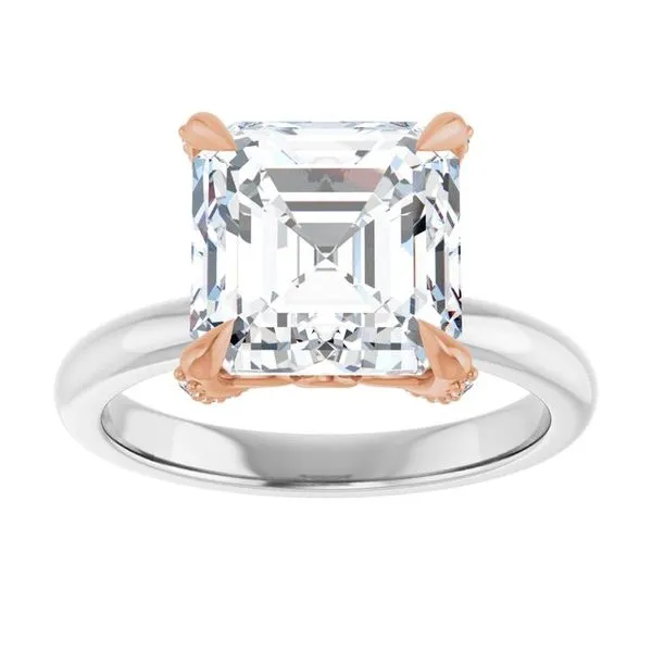 Claw-Prong Accented Engagement Ring Image 3 J. Thomas Jewelers Rochester Hills, MI