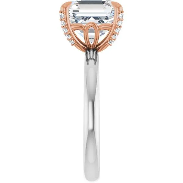 Claw-Prong Accented Engagement Ring Image 4 Shipley's Fine Jewelry Hampstead, MD