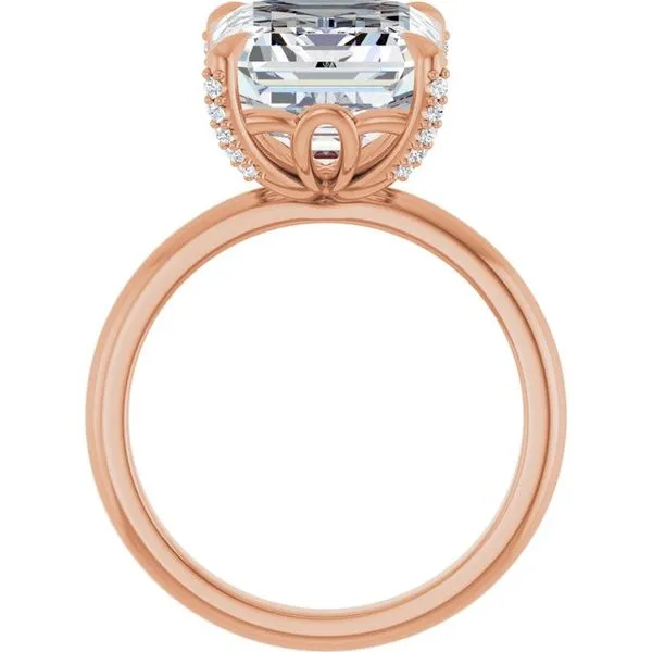 Claw-Prong Accented Engagement Ring Image 2 Austin's Fine Diamonds & Jewelry Lyndhurst, NJ