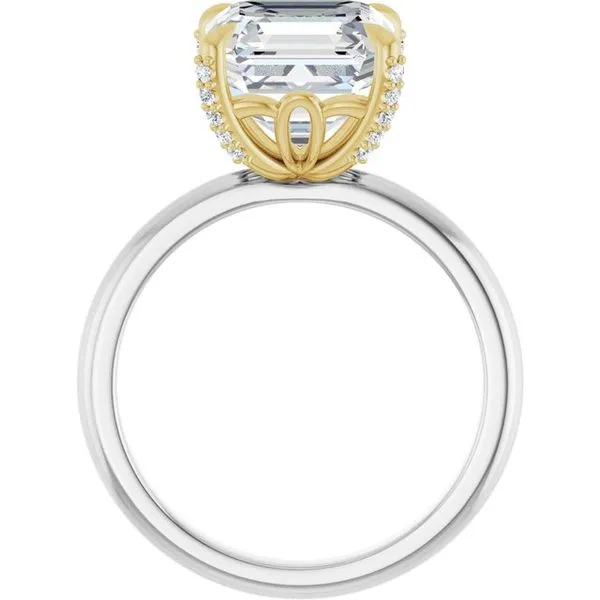 Claw-Prong Accented Engagement Ring Image 2 Banks Jewelers Burnsville, NC