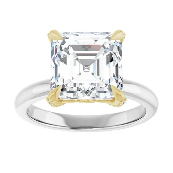 Claw-Prong Accented Engagement Ring Image 3 Natale Jewelers Sewell, NJ