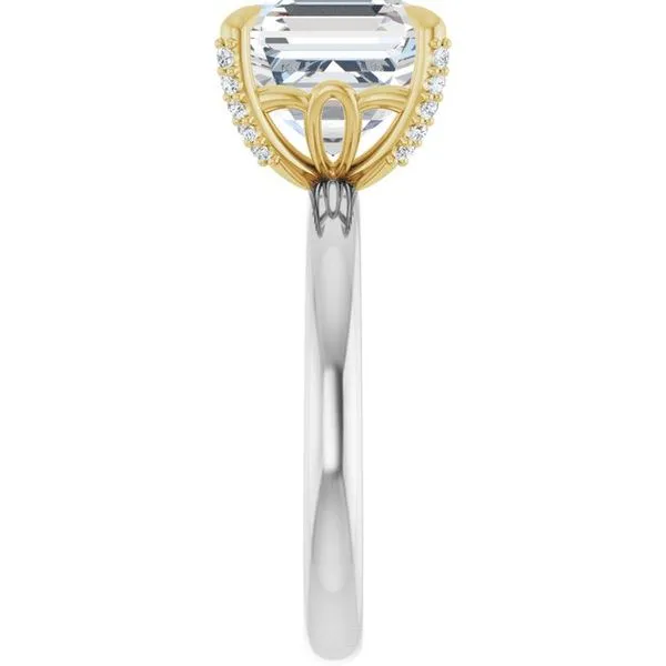 Claw-Prong Accented Engagement Ring Image 4 J. Thomas Jewelers Rochester Hills, MI