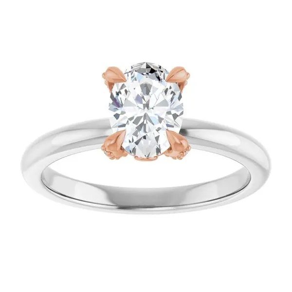 Claw-Prong Accented Engagement Ring Image 3 Shipley's Fine Jewelry Hampstead, MD