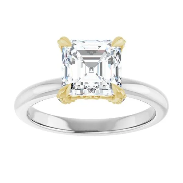 Claw-Prong Accented Engagement Ring Image 3 Stuart Benjamin & Co. Jewelry Designs San Diego, CA