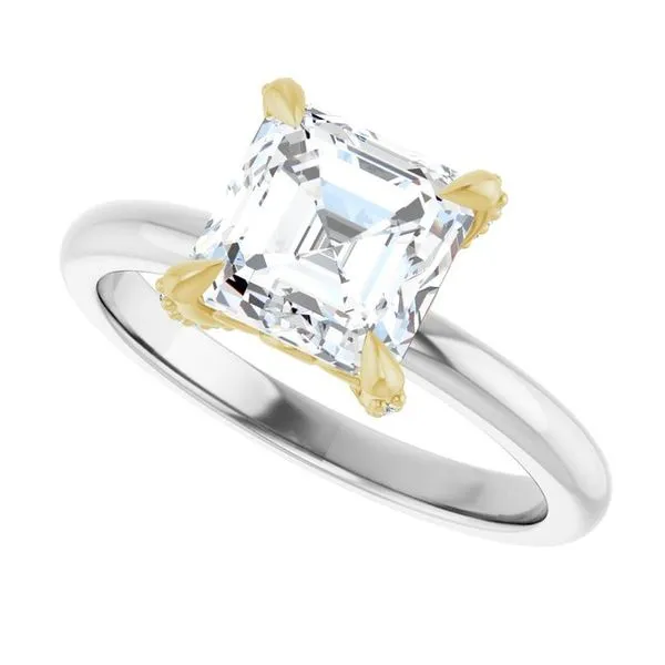 Claw-Prong Accented Engagement Ring Image 5 Mark Jewellers La Crosse, WI