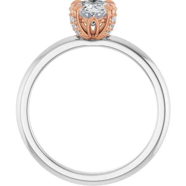 Claw-Prong Accented Engagement Ring Image 2 Futer Bros Jewelers York, PA