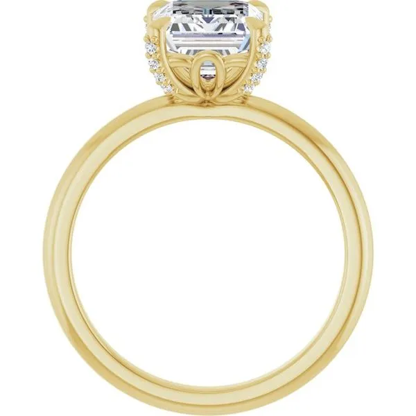 Claw-Prong Accented Engagement Ring Image 2 J. Thomas Jewelers Rochester Hills, MI