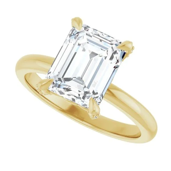 Claw-Prong Accented Engagement Ring Image 5 Austin's Fine Diamonds & Jewelry Lyndhurst, NJ