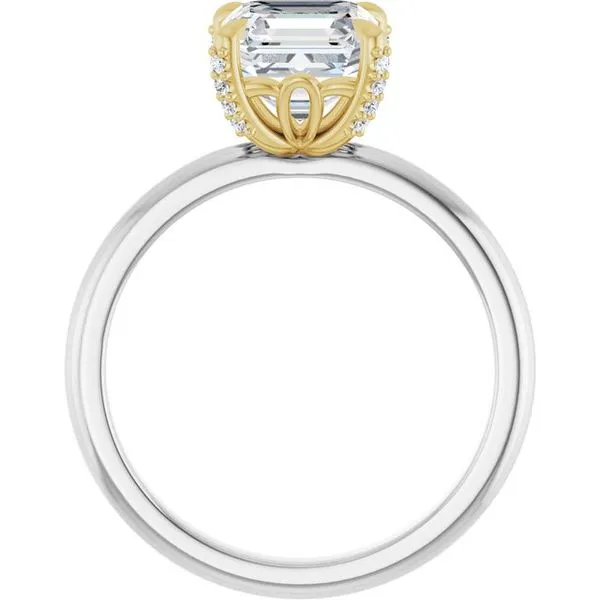Claw-Prong Accented Engagement Ring Image 2 Futer Bros Jewelers York, PA