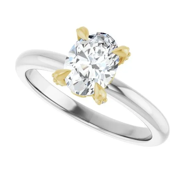 Claw-Prong Accented Engagement Ring Image 5 Mark Jewellers La Crosse, WI