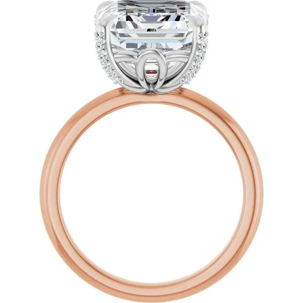 Claw-Prong Accented Engagement Ring Image 2 Don's Jewelry & Design Washington, IA