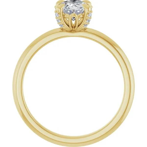 Claw-Prong Accented Engagement Ring Image 2 J. Thomas Jewelers Rochester Hills, MI