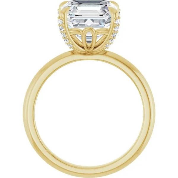 Claw-Prong Accented Engagement Ring Image 2 Arezzo Jewelers Elmwood Park, IL