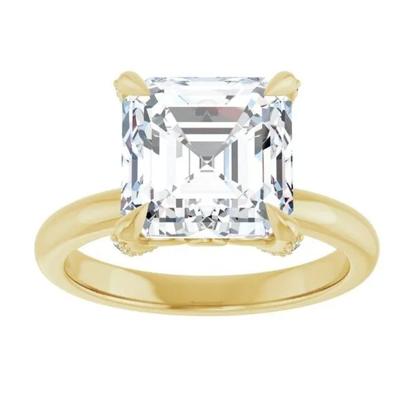 Claw-Prong Accented Engagement Ring Image 3 Mark Jewellers La Crosse, WI