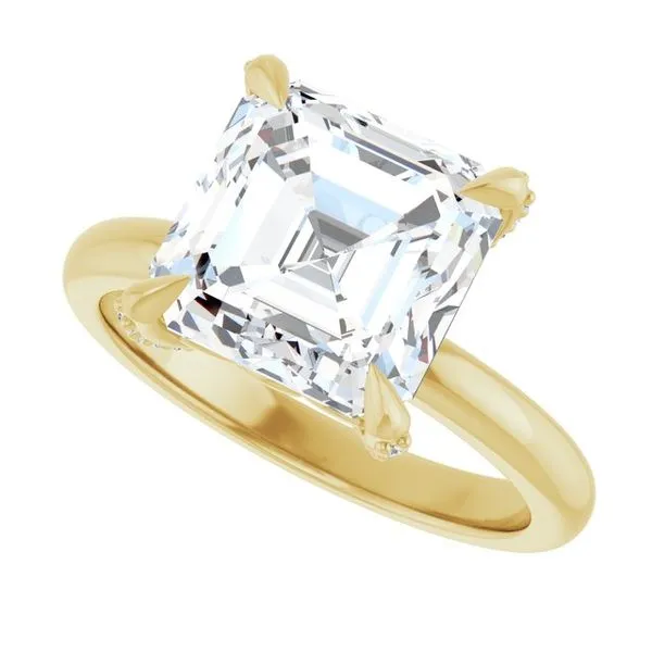Claw-Prong Accented Engagement Ring Image 5 Futer Bros Jewelers York, PA
