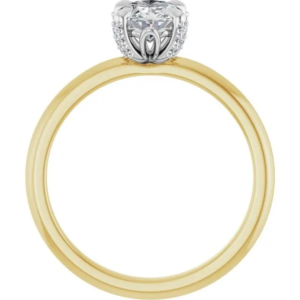 Claw-Prong Accented Engagement Ring Image 2 Futer Bros Jewelers York, PA
