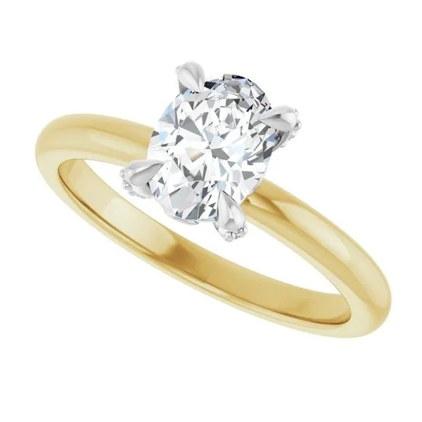 Claw-Prong Accented Engagement Ring Image 5 JF Jones Jewelers Rochester, NY