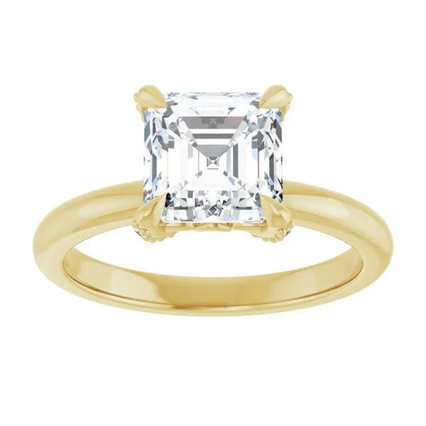 Claw-Prong Accented Engagement Ring Image 3 Redlands Jewelers Redlands, CA