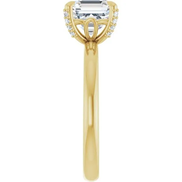 Claw-Prong Accented Engagement Ring Image 4 J. Thomas Jewelers Rochester Hills, MI