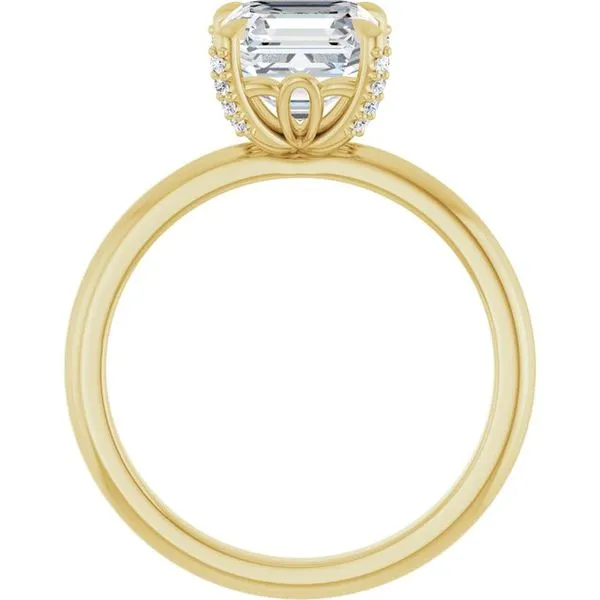 Claw-Prong Accented Engagement Ring Image 2 Clater Jewelers Louisville, KY