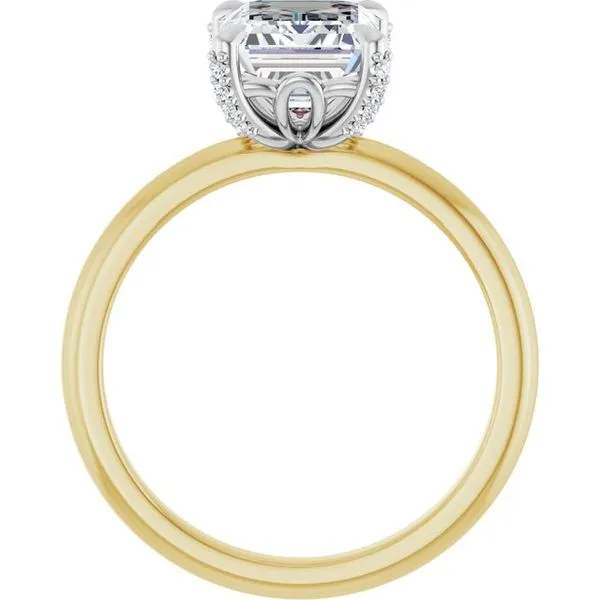 Claw-Prong Accented Engagement Ring Image 2 Paul James Jewelers Angels Camp, CA