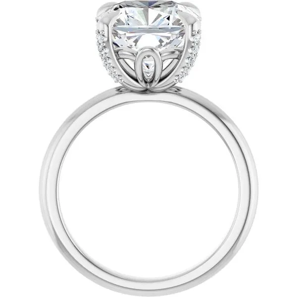 Claw-Prong Accented Engagement Ring Image 2 Futer Bros Jewelers York, PA