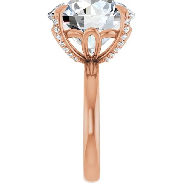 Claw-Prong Accented Engagement Ring Image 4 Futer Bros Jewelers York, PA