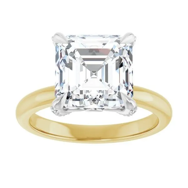 Claw-Prong Accented Engagement Ring Image 3 J. Thomas Jewelers Rochester Hills, MI