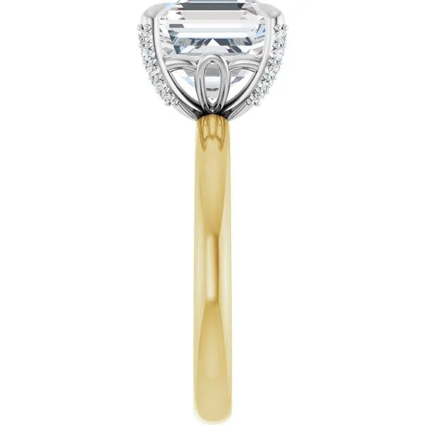 Claw-Prong Accented Engagement Ring Image 4 Don's Jewelry & Design Washington, IA