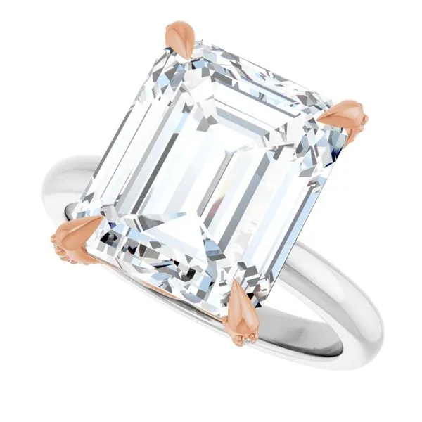 Claw-Prong Accented Engagement Ring Image 5 Mark Jewellers La Crosse, WI