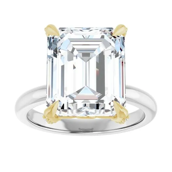 Claw-Prong Accented Engagement Ring Image 3 J. Thomas Jewelers Rochester Hills, MI