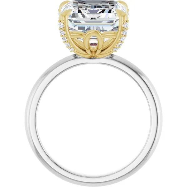 Claw-Prong Accented Engagement Ring Image 2 Vulcan's Forge LLC KANSAS CITY, MO