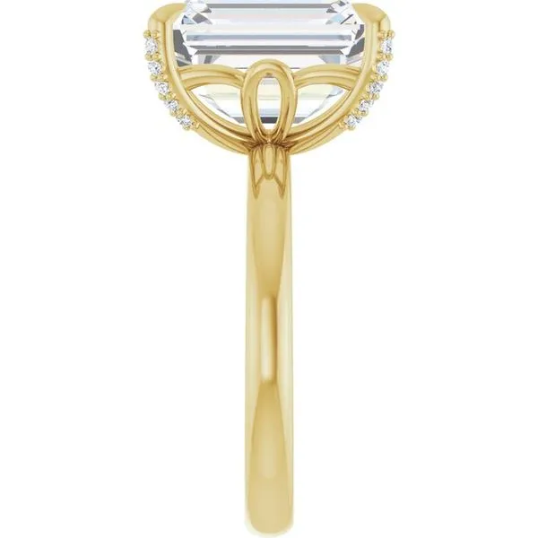 Claw-Prong Accented Engagement Ring Image 4 Futer Bros Jewelers York, PA