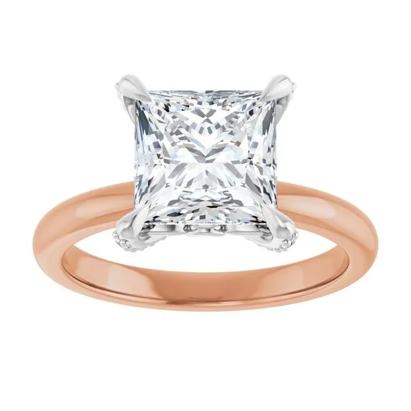 Claw-Prong Accented Engagement Ring Image 3 Virtus Collective Newport Beach , CA