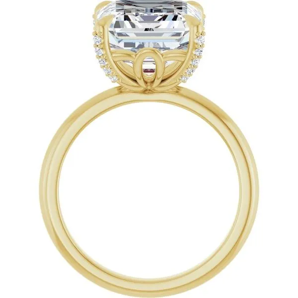 Claw-Prong Accented Engagement Ring Image 2 Futer Bros Jewelers York, PA