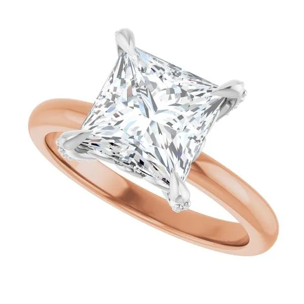 Claw-Prong Accented Engagement Ring Image 5 Mark Jewellers La Crosse, WI