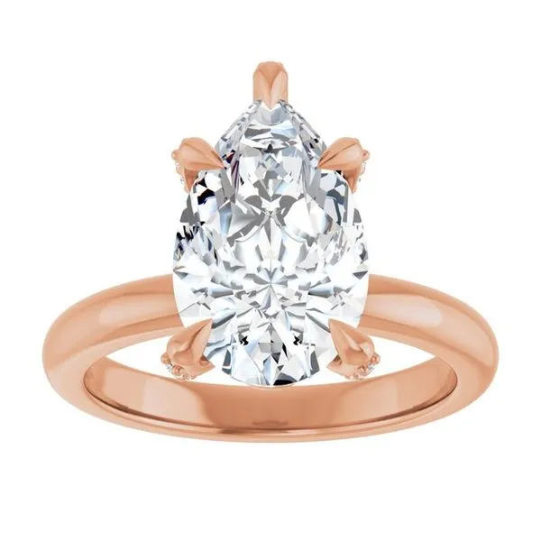 Claw-Prong Accented Engagement Ring Image 3 J. Thomas Jewelers Rochester Hills, MI