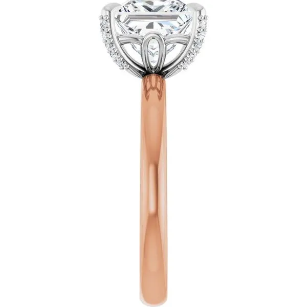 Claw-Prong Accented Engagement Ring Image 4 Clater Jewelers Louisville, KY