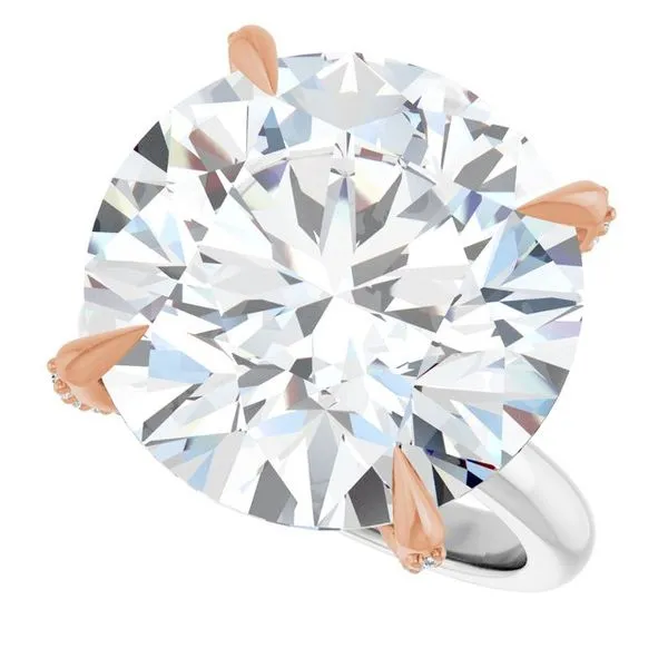 Claw-Prong Accented Engagement Ring Image 5 Jimmy Smith Jewelers Decatur, AL