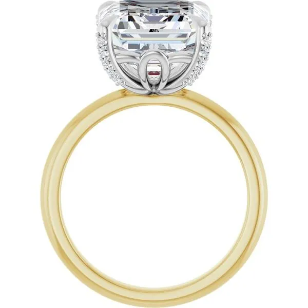 Claw-Prong Accented Engagement Ring Image 2 Clater Jewelers Louisville, KY