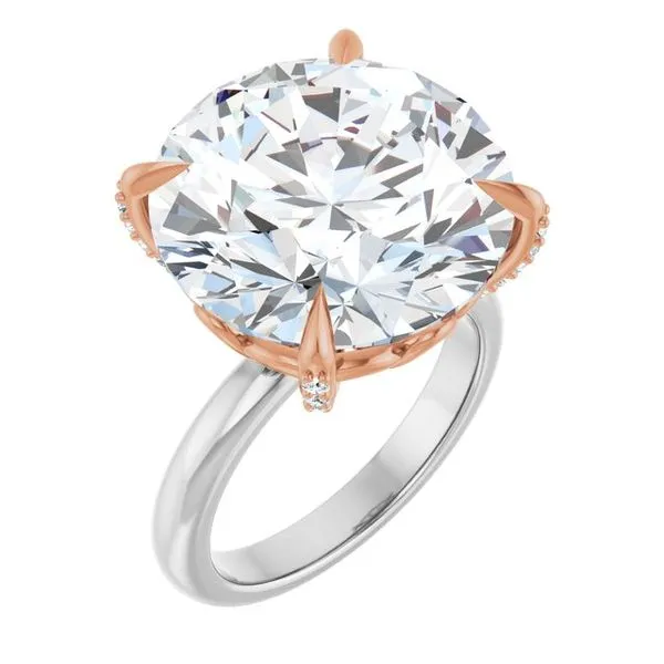 Claw-Prong Accented Engagement Ring Futer Bros Jewelers York, PA