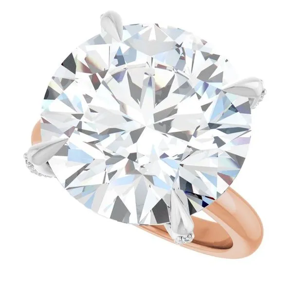 Claw-Prong Accented Engagement Ring Image 5 Clater Jewelers Louisville, KY