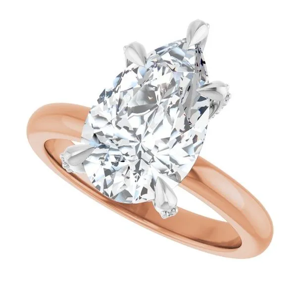 Claw-Prong Accented Engagement Ring Image 5 J. Thomas Jewelers Rochester Hills, MI