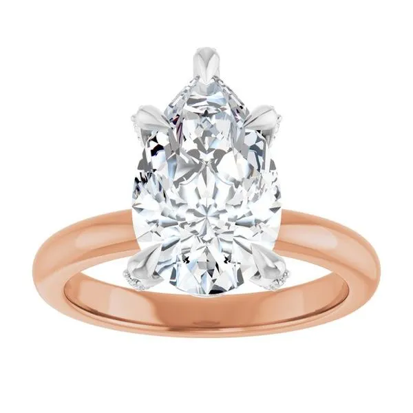 Claw-Prong Accented Engagement Ring Image 3 Jimmy Smith Jewelers Decatur, AL