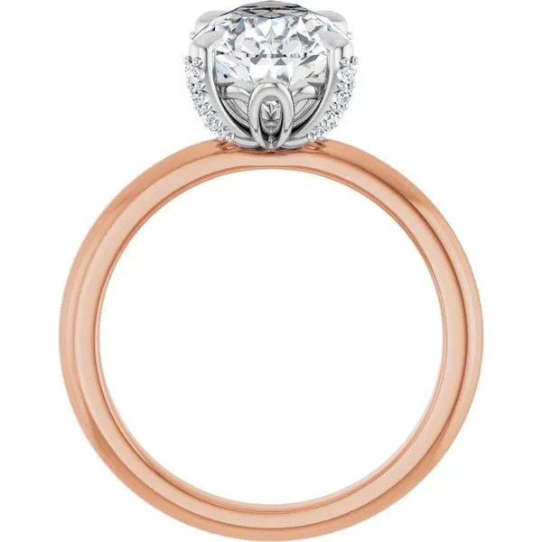 Claw-Prong Accented Engagement Ring Image 2 Austin's Fine Diamonds & Jewelry Lyndhurst, NJ
