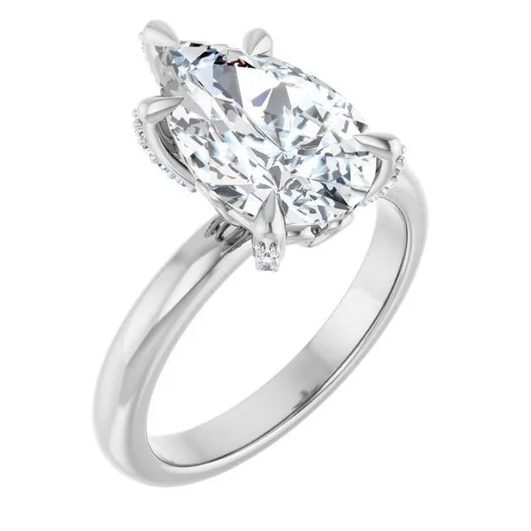 Claw-Prong Accented Engagement Ring Paul James Jewelers Angels Camp, CA