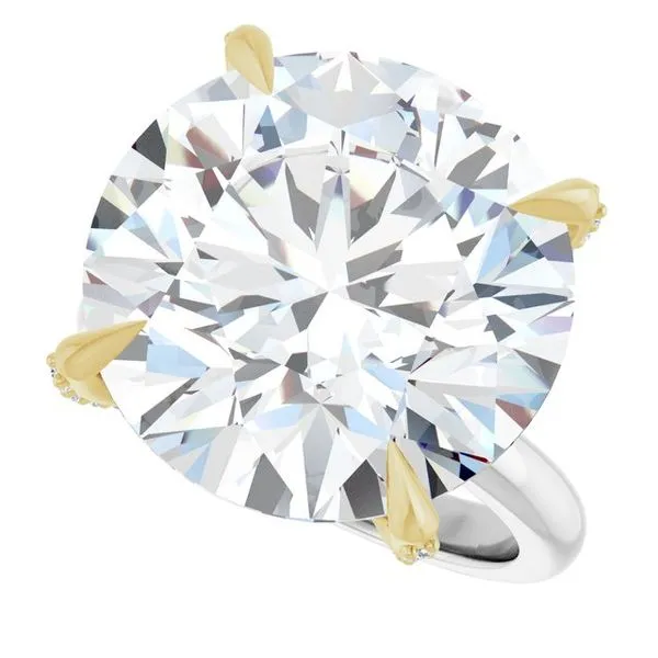 Claw-Prong Accented Engagement Ring Image 5 Morin Jewelers Southbridge, MA