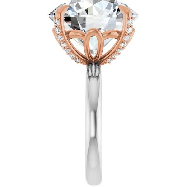 Claw-Prong Accented Engagement Ring Image 4 Jimmy Smith Jewelers Decatur, AL