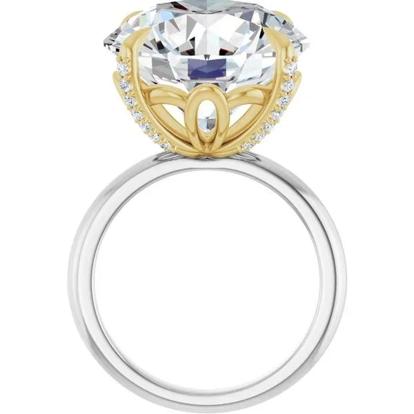 Claw-Prong Accented Engagement Ring Image 2 Futer Bros Jewelers York, PA